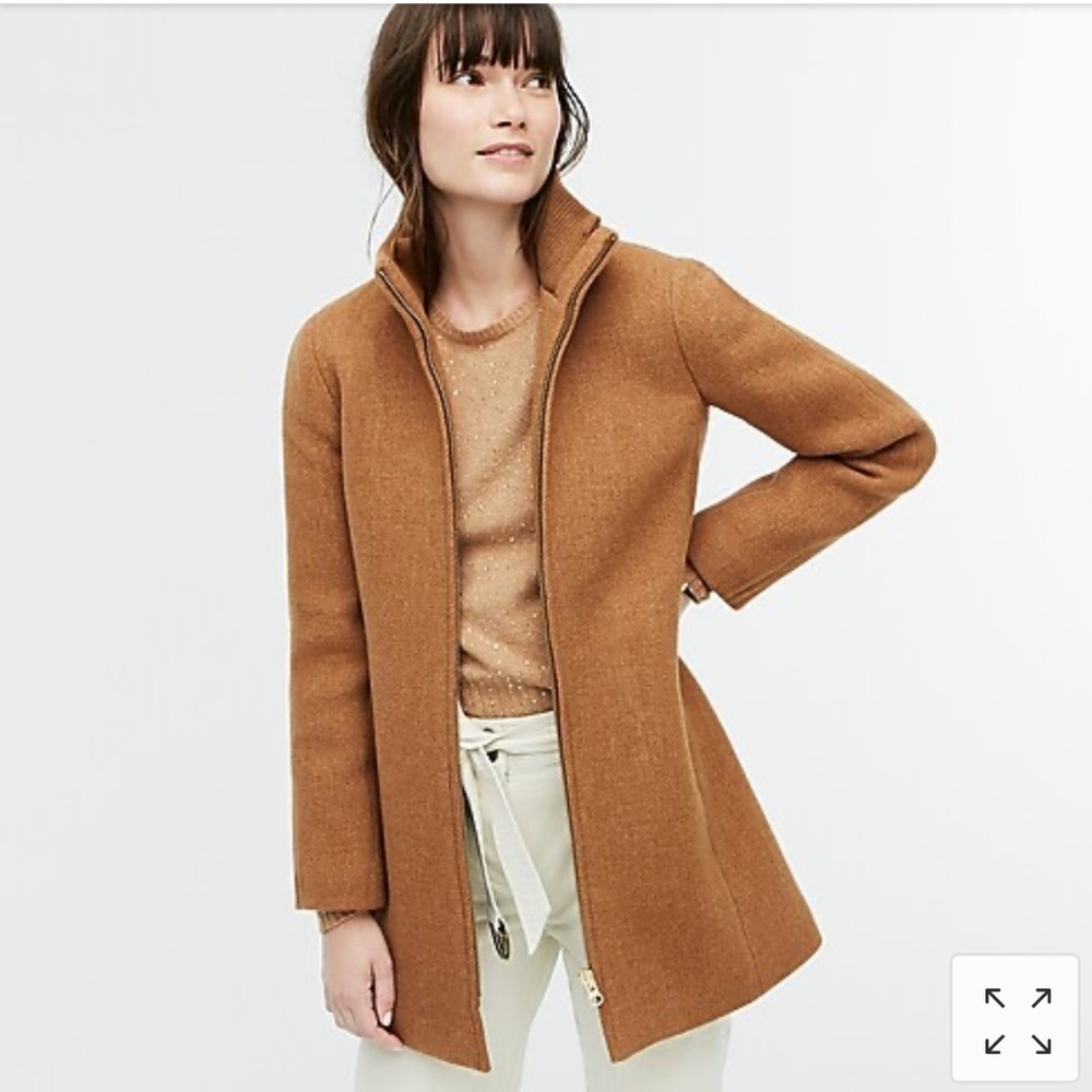 J. Crew Petite Lodge Coat in Italian Wool